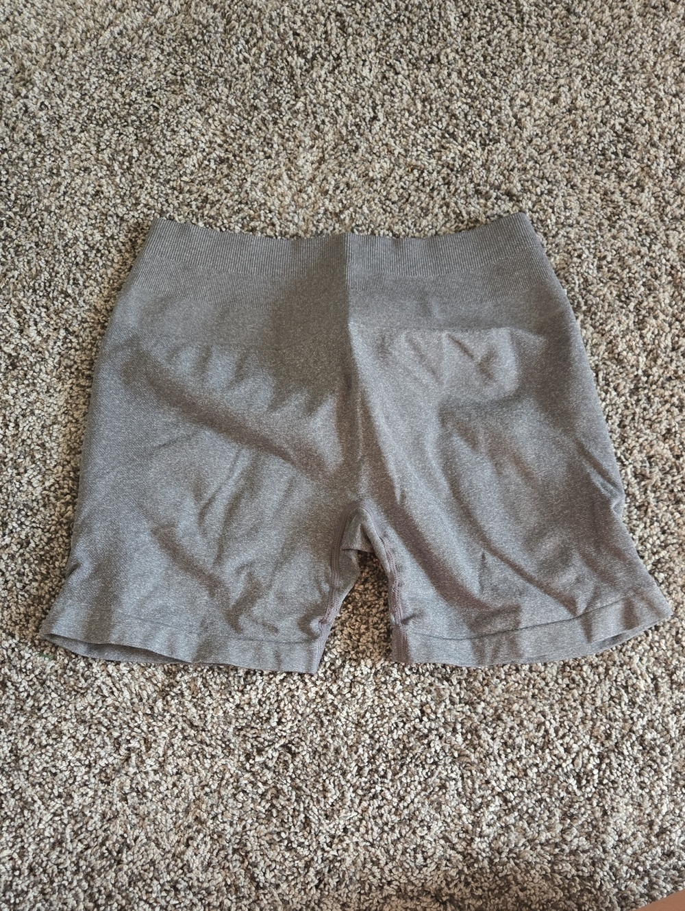 Women's High-Rise Stretch Knit Shorts — Gray